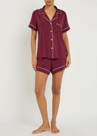 Eberjey Gisele Jersey Pyjama set Burgundy