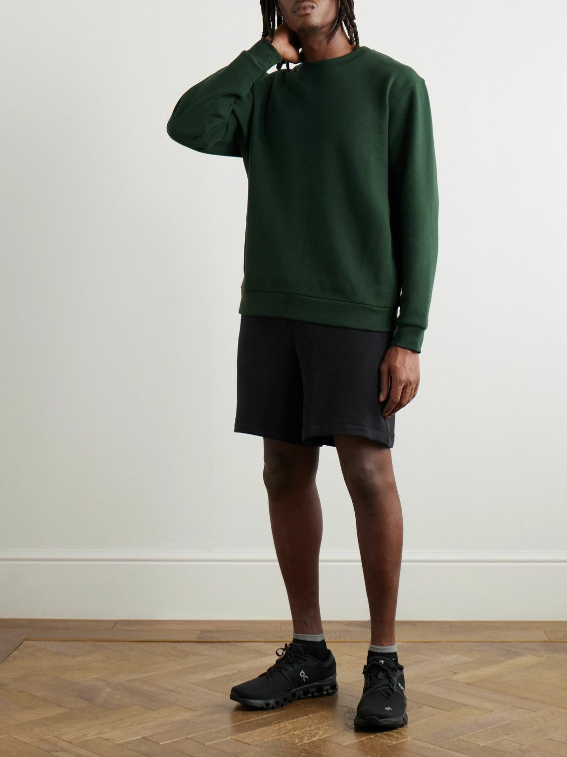 Lululemon - Steady State Cotton-Blend Jersey Sweatshirt - Green