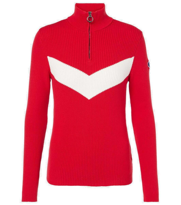Photo: Fusalp Andromede ribbed-knit half-zip sweater