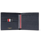 Thom Browne - Striped Pebble-Grain Leather Billfold Wallet - Midnight blue