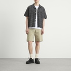 Café Mountain Men's Loose Check Vacation Shirt in Black