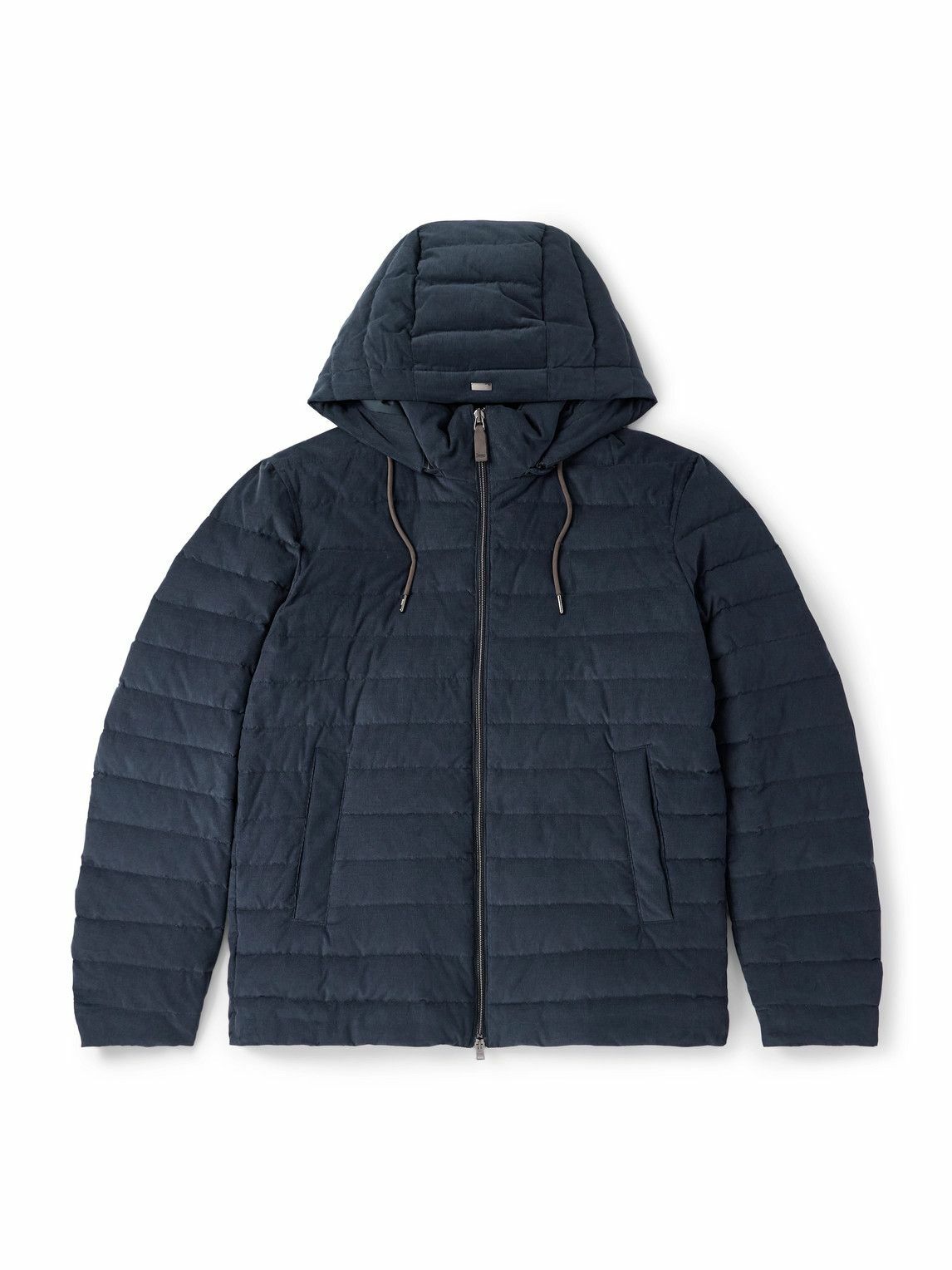 【美品】MONCLER GAMME BLEU Navy Jacket 0 Moncler Gamme Bleu Men's Down Varsity Jacket Navy Blue