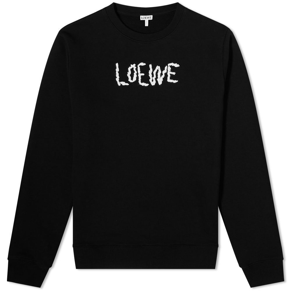 Loewe Pansies Embroidered Crew Sweat Loewe