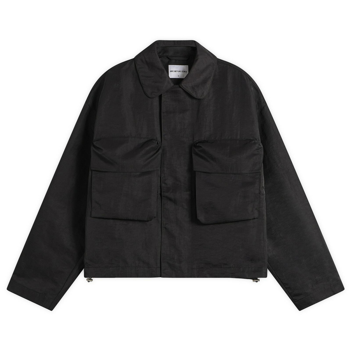MKI Men's Silky Nylon Pilot Jacket in Black