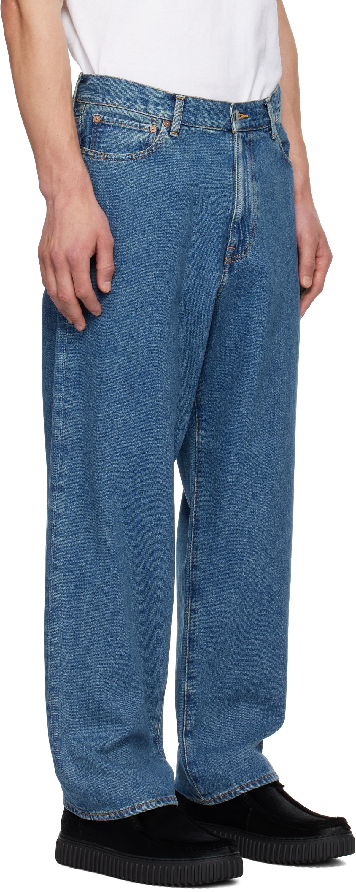 WACKO MARIA Blue Washed Jeans