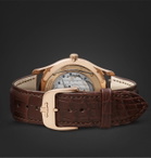Jaeger-LeCoultre - Master Ultra Thin Date Automatic 39mm 18-Karat Rose Gold and Alligator Watch, Ref No. 1232510 - Neutrals