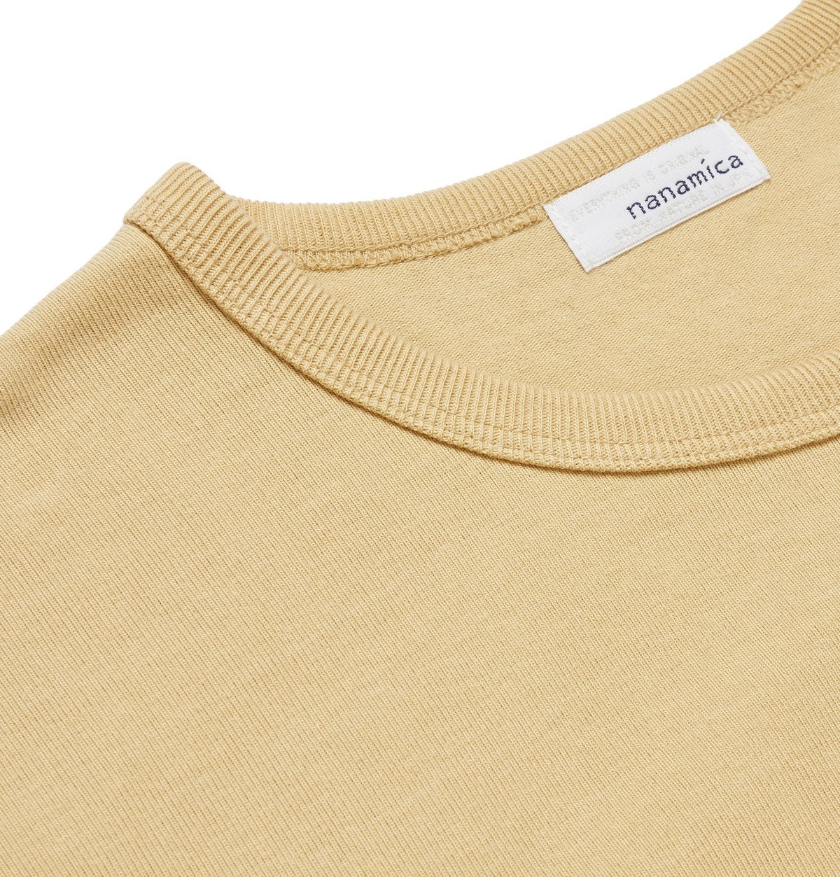 nanamica - Ribbed Cotton and COOLMAX-Blend Jersey T-Shirt - Yellow 
