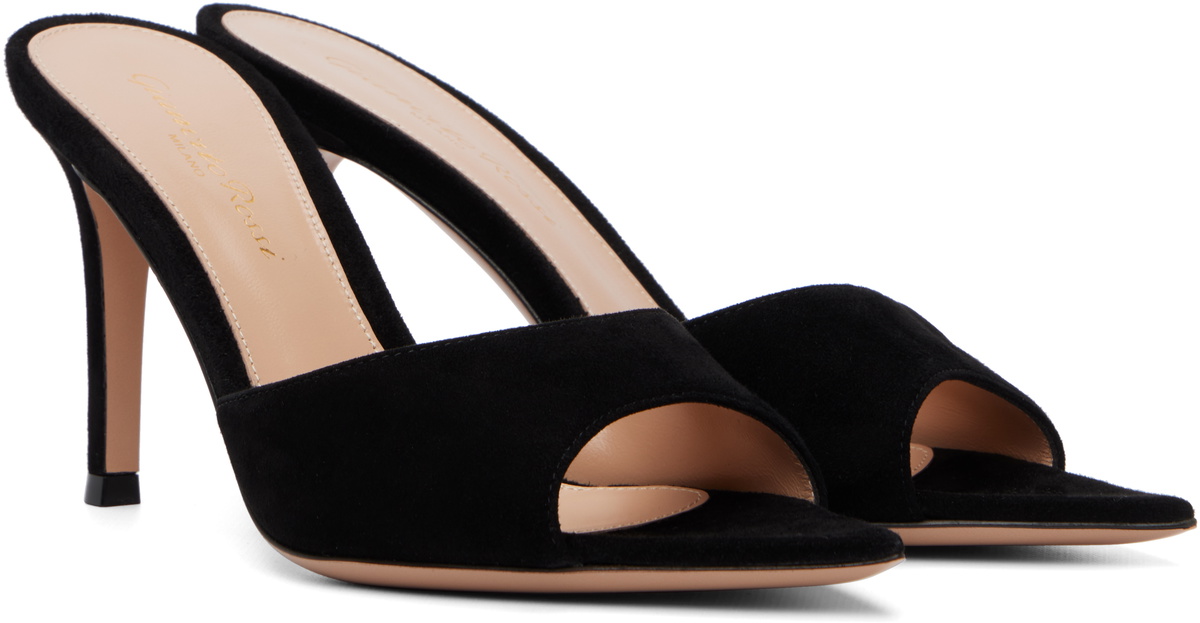 Gianvito Rossi Black Elle 85 Heeled Sandals