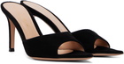 Gianvito Rossi Black Elle 85 Heeled Sandals
