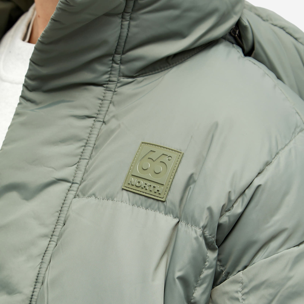 66° North Women's Dyngja Down Jacket in Glacial Clay