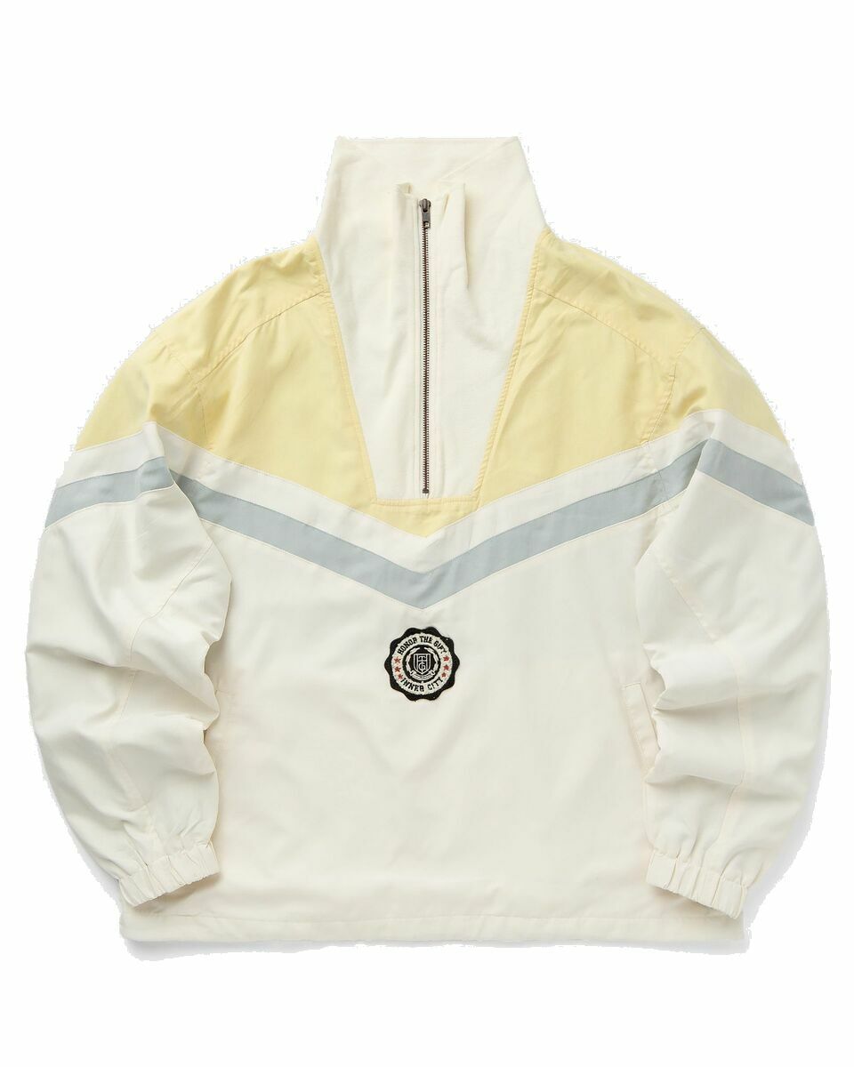 Photo: Honor The Gift Brush Poly Track Anorak Yellow/Beige - Mens - Track Jackets