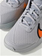 Nike Tennis - NikeCourt Air Zoom Vapor Pro 2 Rubber-Trimmed Mesh Tennis Sneakers - Gray