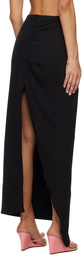 GCDS Black Hoop Maxi Skirt