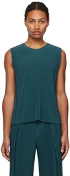 HOMME PLISSÉ ISSEY MIYAKE Green Tailored Pleats 2 Tank Top