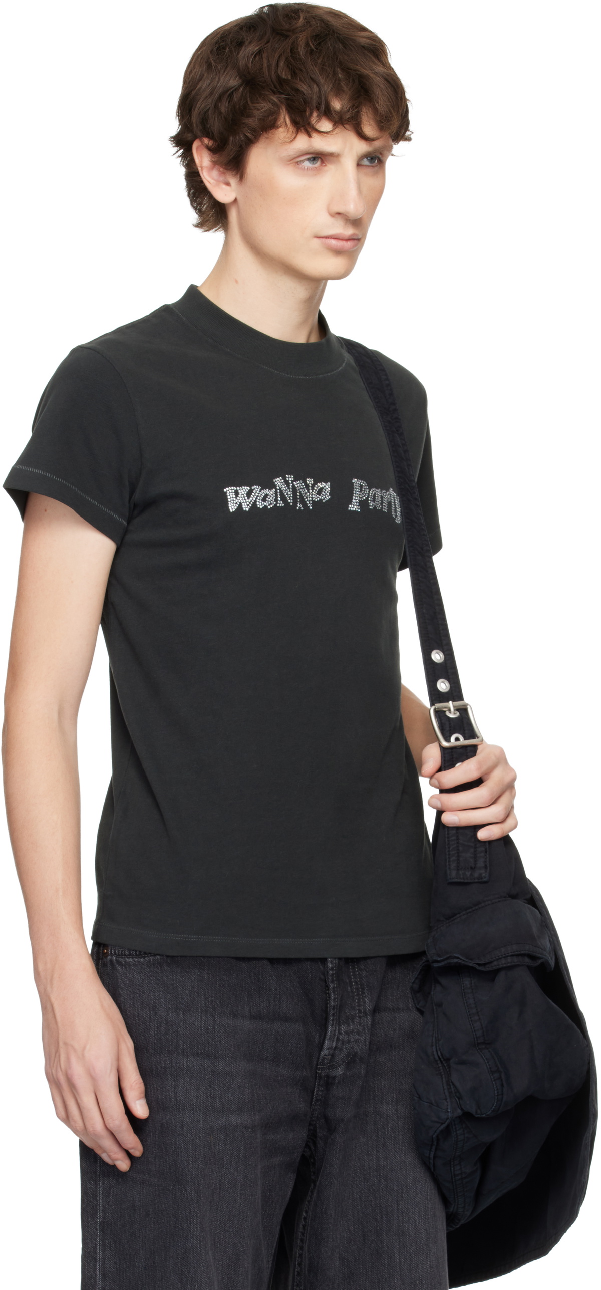 ERL Black 'Wanna Party' T-shirt