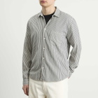 YMC Men's Seersucker Stripe Curtis Shirt in Multi