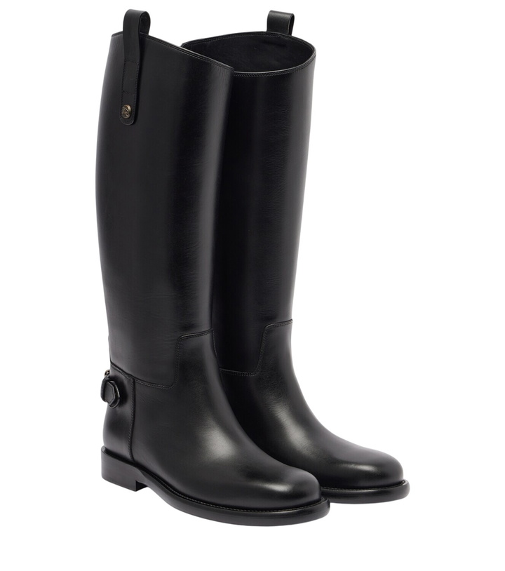 Photo: Burberry Cavalier leather knee-high boots