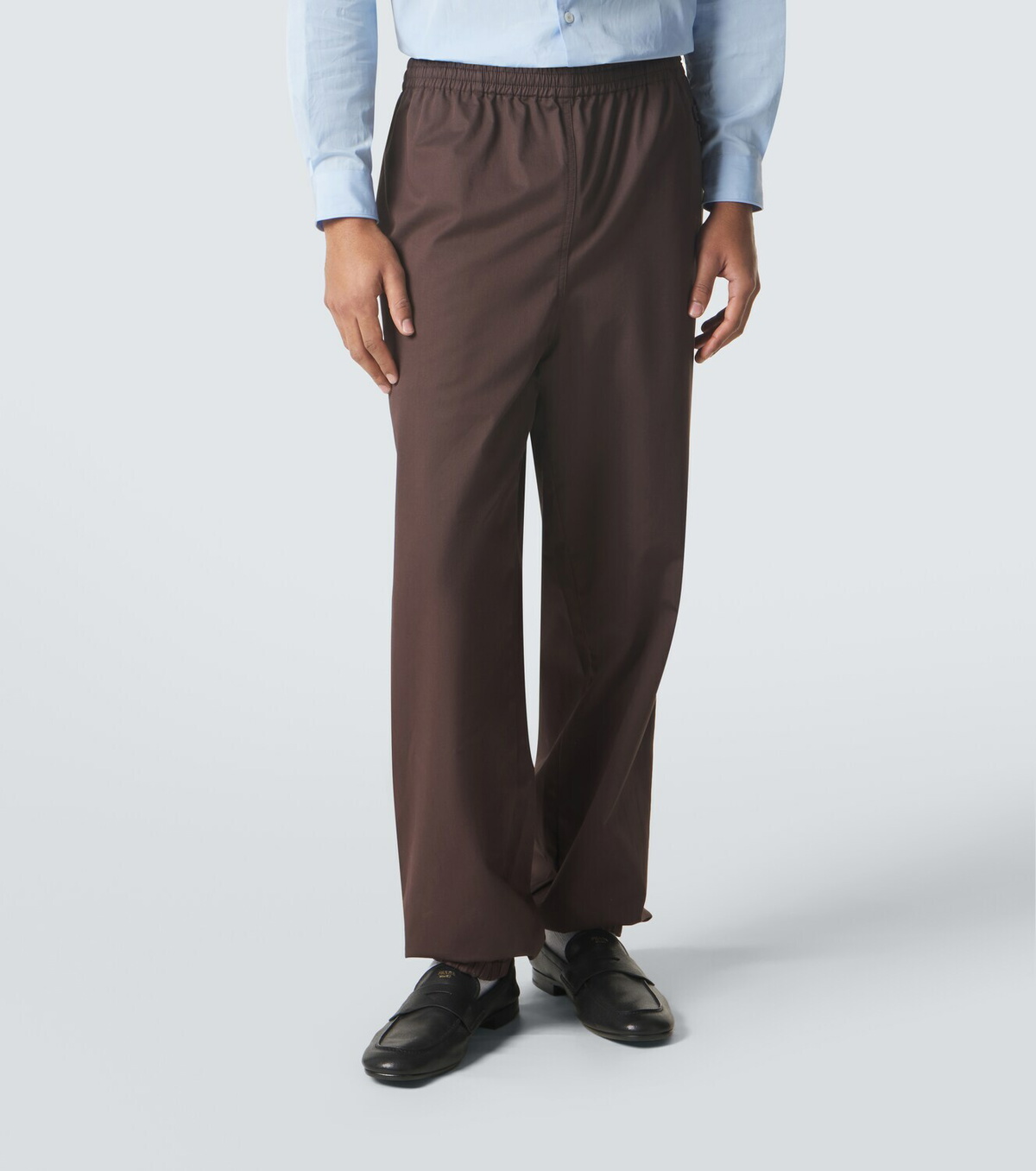 Miu Miu Cotton twill tapered pants