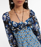 Rixo Jeanie printed halterneck midi dress