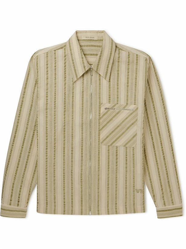 Photo: Wales Bonner - Atlantic Striped Organic Cotton Shirt Jacket - Neutrals