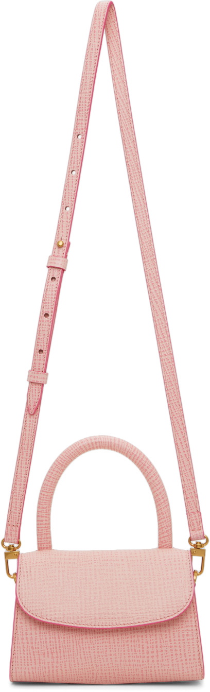 By Far Embossed Leather Mini Bag - Pink Mini Bags, Handbags