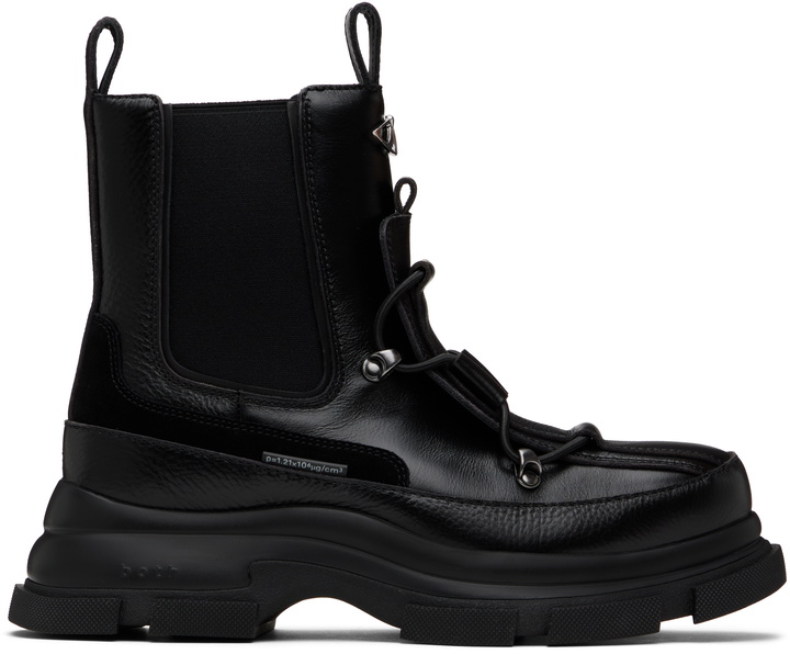 Photo: both Black Gao EVA Tracker Chelsea Boots