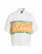 Rhude Mens Shirt Ivory