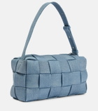 Bottega Veneta - Brick Cassette Small denim shoulder bag