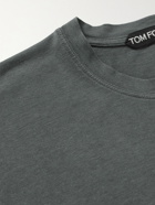 TOM FORD - Lyocell and Cotton-Blend Jersey T-Shirt - Gray