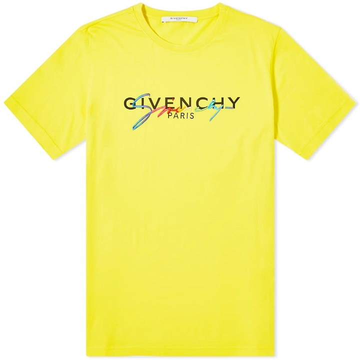 Photo: Givenchy Rainbow Logo Tee