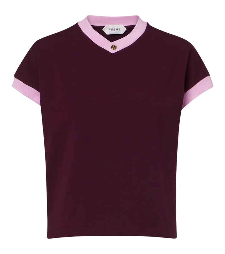 Photo: Versace Medusa cotton-blend jersey T-shirt