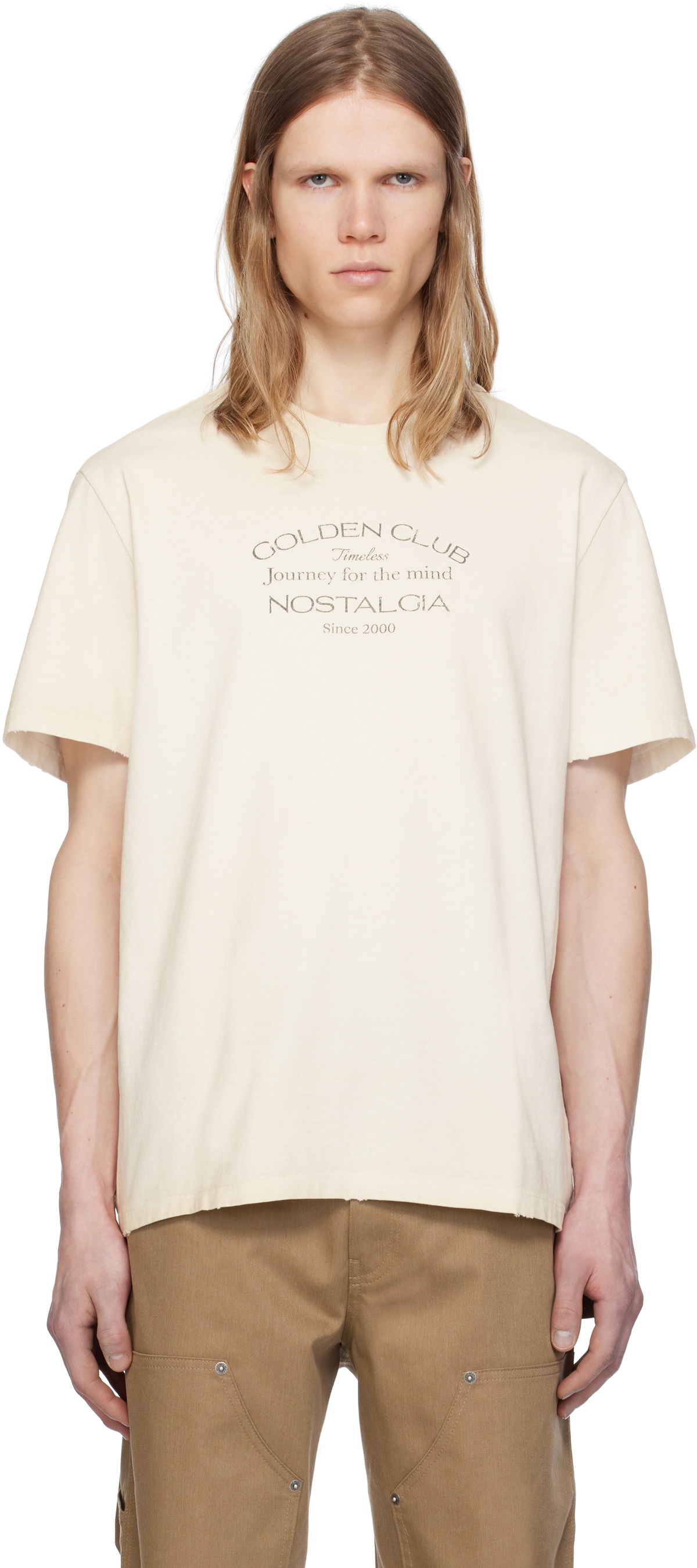 Golden Goose Off-White Vintage-Look T-shirt