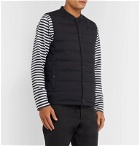 Incotex - Nanamica Slim-Fit Reversible Checked Shell and Wool-Blend Quilted Down Gilet - Blue
