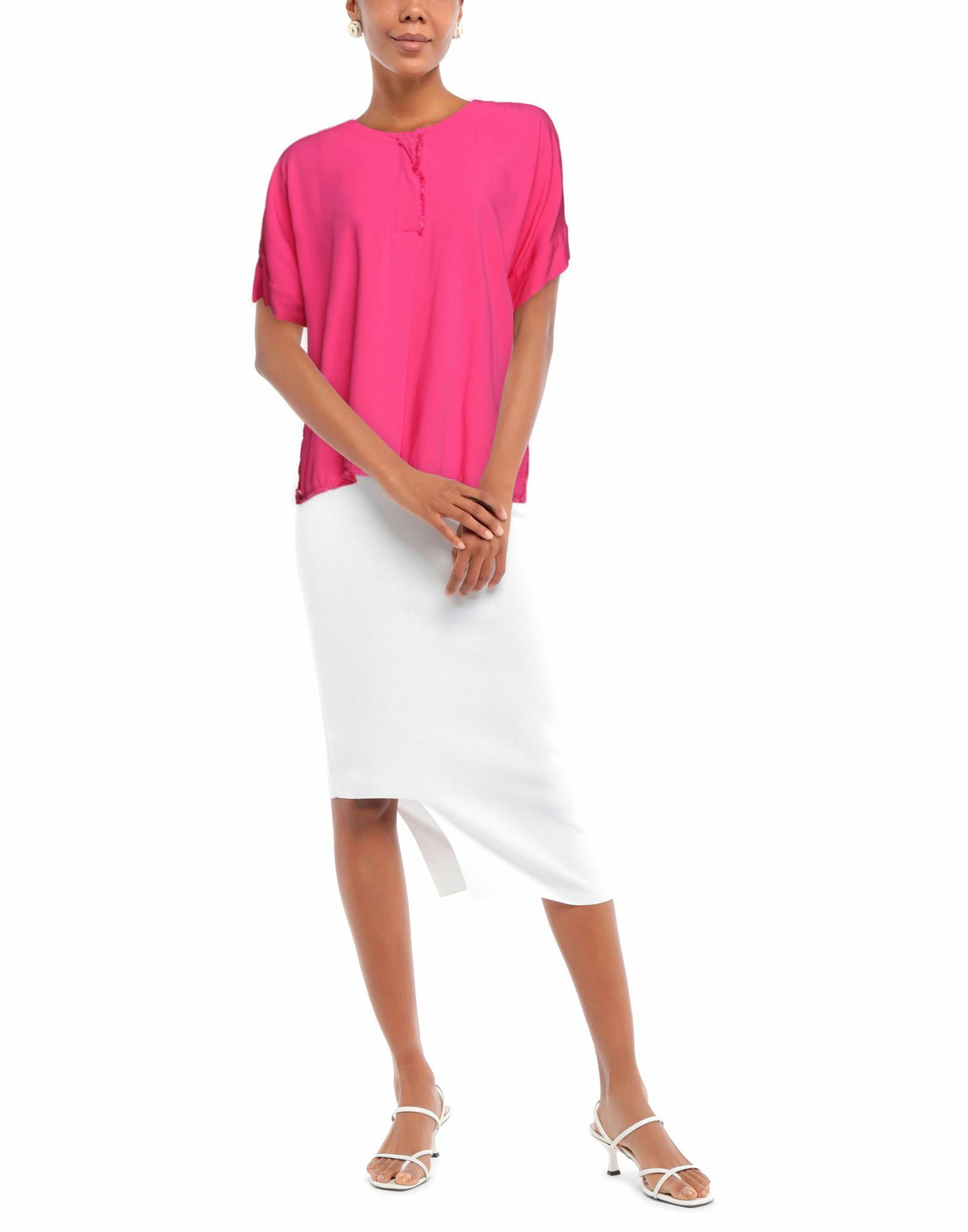Manila Grace Womens Top in Fuchsia