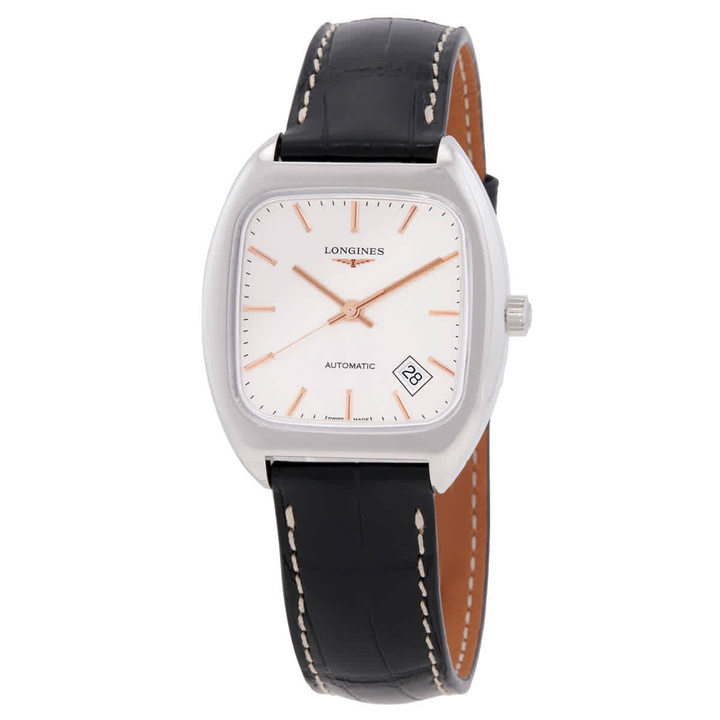 Photo: Longines Heritage Automatic Silver Dial Unisex Watch L2.310.4.72.3