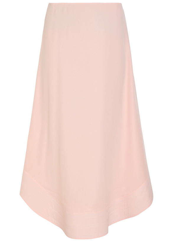 Photo: Stella Mccartney Asymmetric Crepe Midi Skirt Light Pink