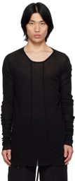 Julius Black Droptail Long Sleeve T-Shirt