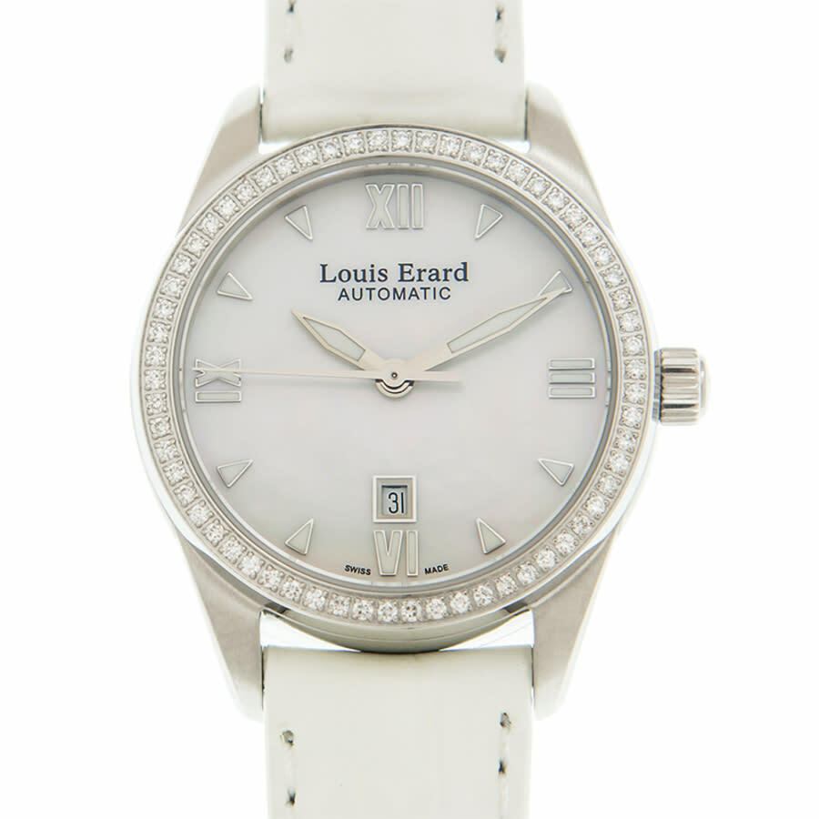 Louis Erard Heritage Automatic Diamond White Dial Ladies Watch 20100SE04.BDC71