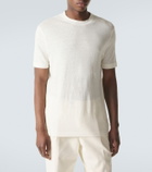 Thom Sweeney Linen-blend T-shirt