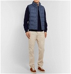 Canali - Quilted Super 120s Wool Down Gilet - Blue