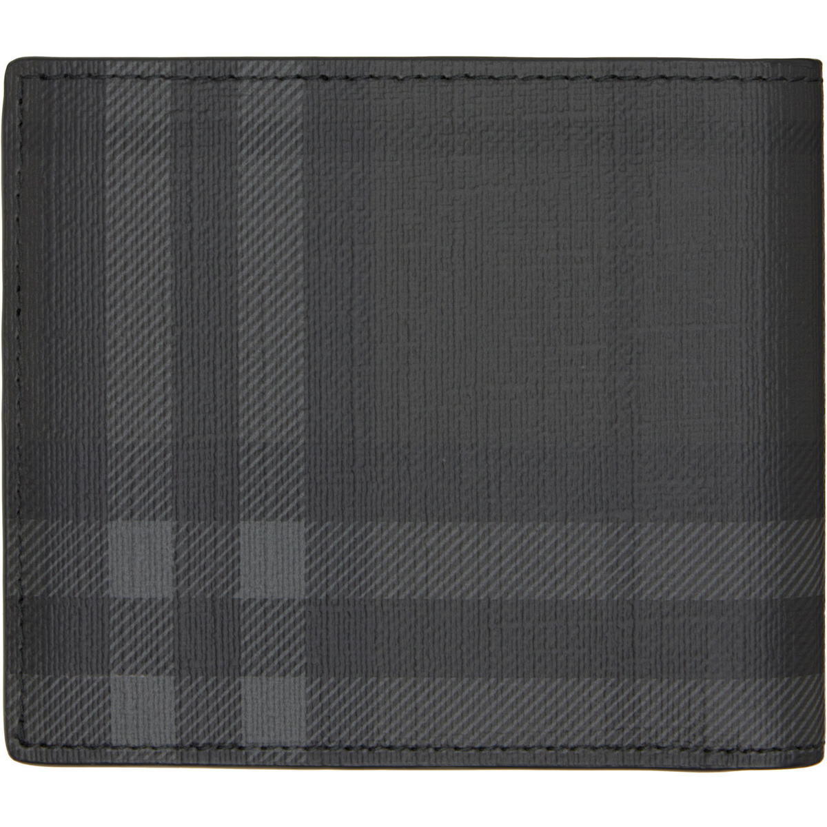 Burberry Gray City Check Bifold Wallet