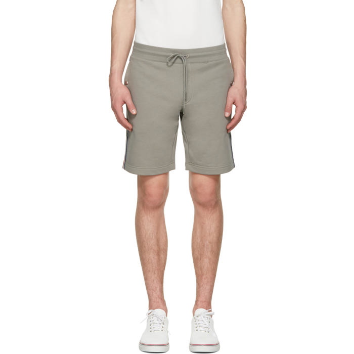 Photo: Moncler Grey Side Stripes Shorts