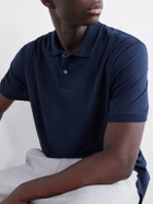 James Perse - Cotton-Jersey Polo Shirt - Blue