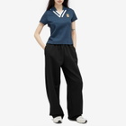 Nike Women's NSW Yoon Polo Top in Armory Navy/White