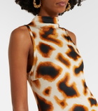 Christopher Esber Animal-print maxi dress