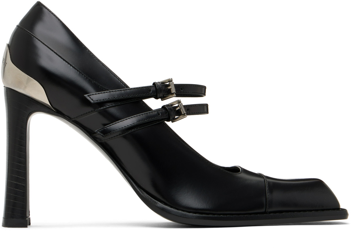 McQueen Black Niko Mary Jane Heels