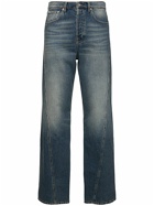 LANVIN - 23.5cm Loose Twisted Cotton Denim Jeans