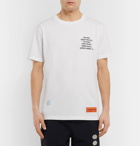 Heron Preston - Oversized Logo-Print Cotton-Jersey T-Shirt - White