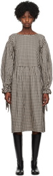 Cawley Black & Off-White Georgie Midi Dress