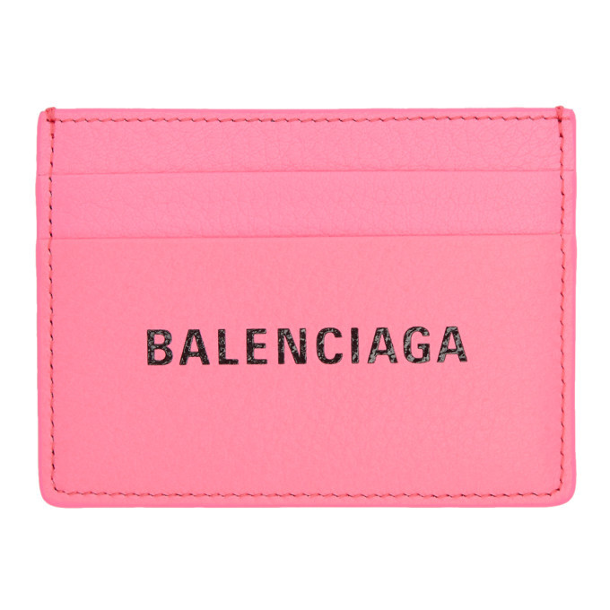 Balenciaga Pink Everyday Card Holder Balenciaga